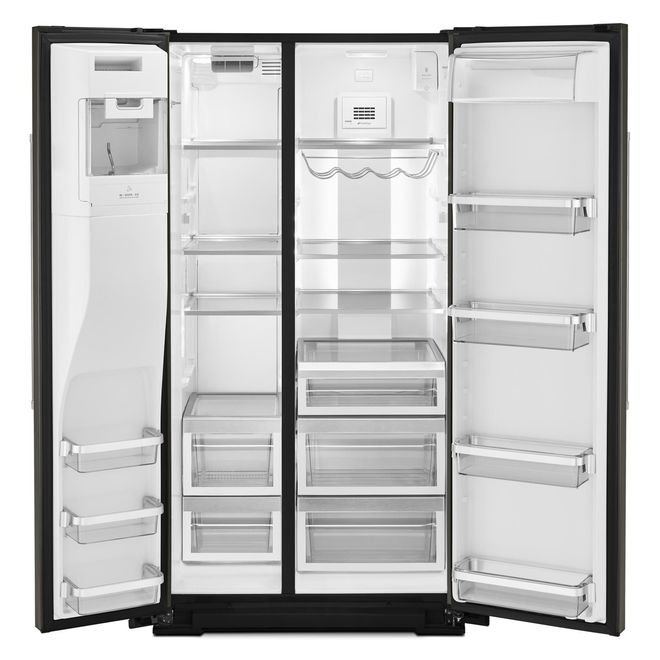 Side-by-Side Refrigerator - PrintShield - 24.8 cu. ft - Black SS