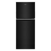 Whirlpool 24-in Black Top Freezer Refrigerator - 11.6 cu ft