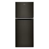 Whirlpool Black Stainless Steel 24-in Top Freezer Refrigerator - 11.6 cu ft