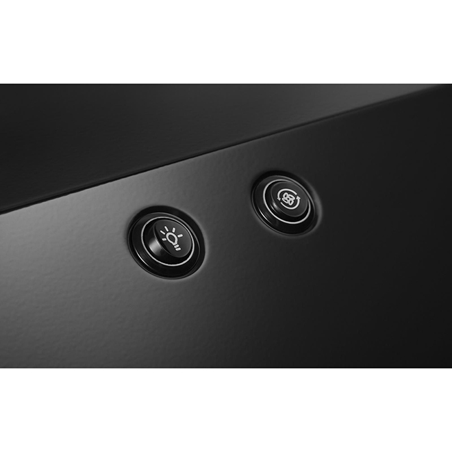 WHIRLPOOL Range Hood 230 CFM 30in Black WVU17UC0JB