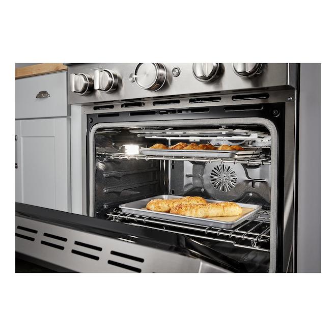 KitchenAid Dual Fuel Range - 4 Burners - 30-in W - Stainless Steel