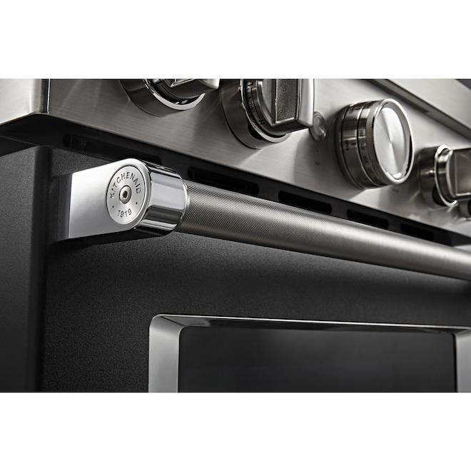 KitchenAid Dual Fuel Range - 6 Burners - Imperial Black - 36-in W - Freestanding