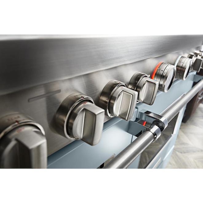 Kitchenaid 6 Burner - Dual Fuel - Voice Controlled - App Compatible - Door Lock - Gas Oven