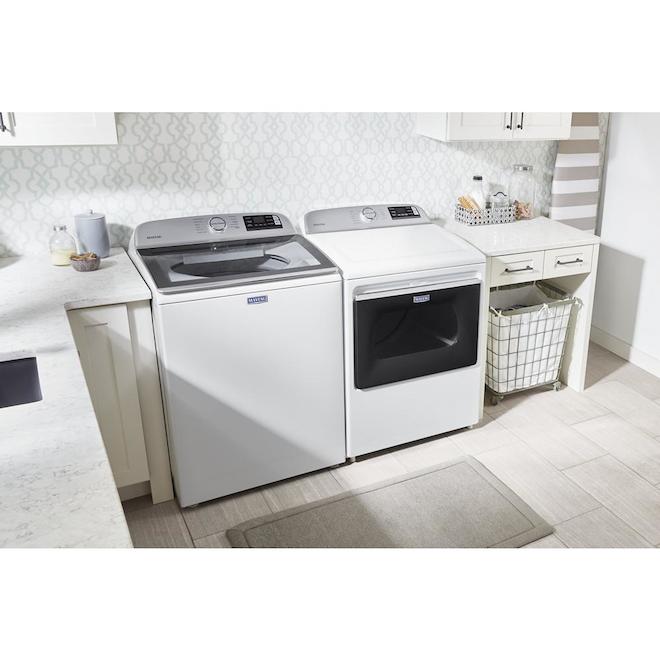 Maytag Smart Gas Dryer - Extra Power - 11 cycles - 7.4-cu ft - White