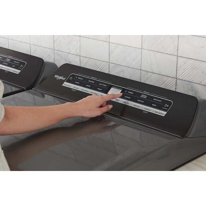 Whirlpool Smart Capable Top Load Gas Dryer - Steam Cycle - 7.4-cu ft - 27-in - Chrome Shadow