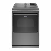 Maytag High Efficiency Electric Smart Dryer with Steam - 7.4-cu ft - Metallic Slate