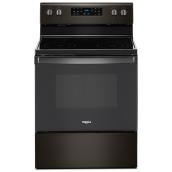 Cuisinière à convection, autoportant, 5,3 pi³, 30", inox noir