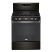 Cuisinière à gaz Whirlpool(MC), 5 brûleurs, 5,0 pi³, acier noir