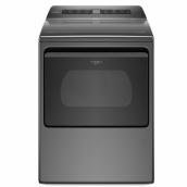 Sécheuse gaz intelligente Wrinkle Shield, 7,4 pi³, ombre chrome