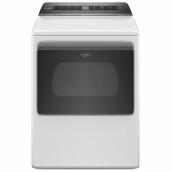 Sécheuse gaz intelligente with Wrinkle Shield, 7,4 pi³, blanc
