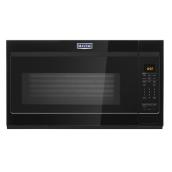 Micro-ondes, Maytag, hotte intégrée, 1,9 pi.cu, 30'', noir