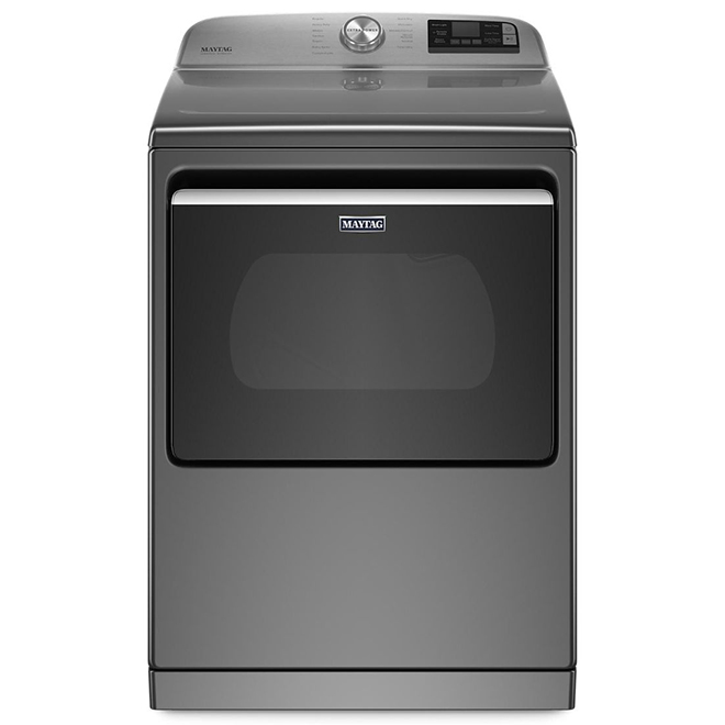 Maytag Electric Dryer - Extra Power Function - 27-in - 7.4-cu ft - Metallic Slate