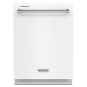 KitchenAid 39-Decibel Built-In Dishwasher with Hidden Controls - 24-in - White