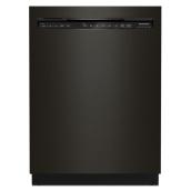 KitchenAid 39-Decibel Built-In Dishwasher with Pocket Handle - 24-in - Black Stainless Steel