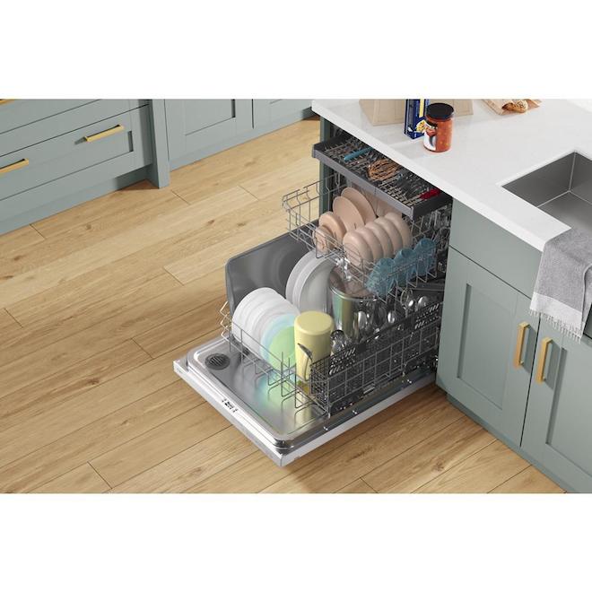 Whirlpool Built-In Dishwasher with 3rd Rack - 24-in - White