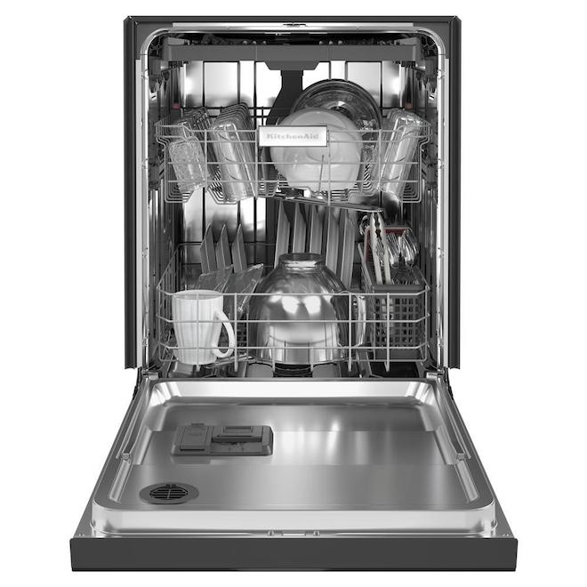 KitchenAid 39-Decibel Built-In Dishwasher - 24-in - Black