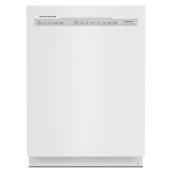 KitchenAid 39-Decibel Built-In Dishwasher with Pocket Handle - 24-in - White