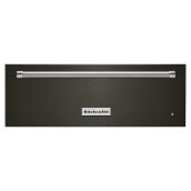 KitchenAid 27-in Smudge-Proof Black Stainless Steel Slide-in Warming Drawer