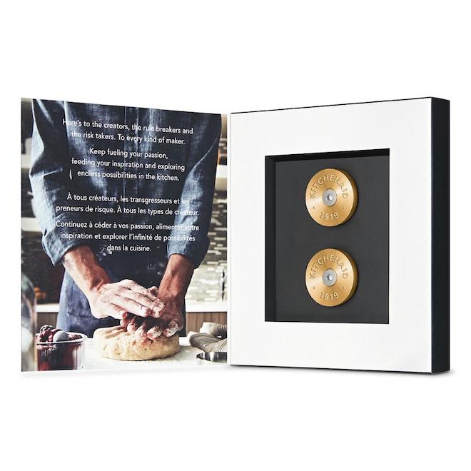 KitchenAid Commercial Style Range Handle Gold Medallion Set 2/Pack