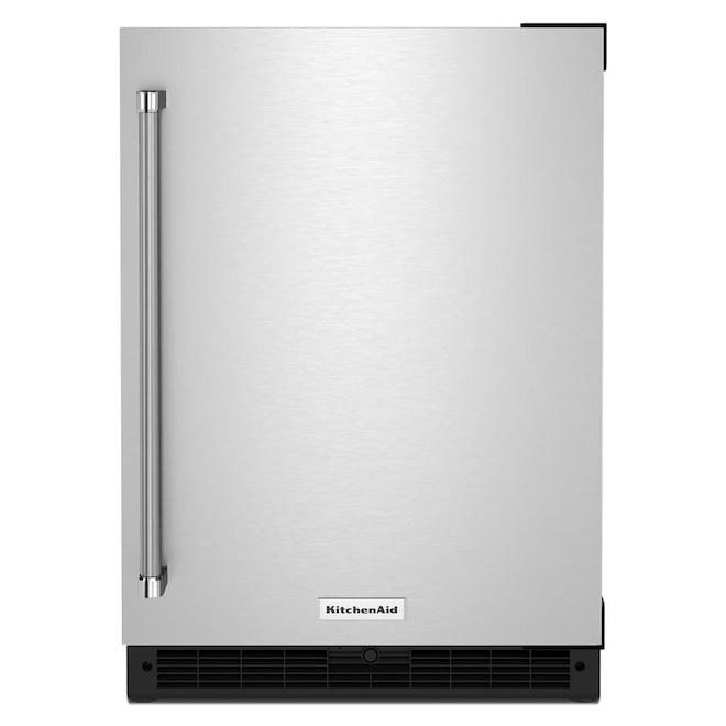 Kitchenaid Undercounter Refrigerator - 5 CFT Right Hand - Stainless Steel