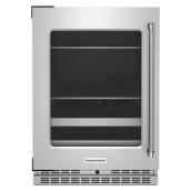 Kitchenaid Undercounter Beverage Center - 4.89 CFT Metal Rack Stainless Steel