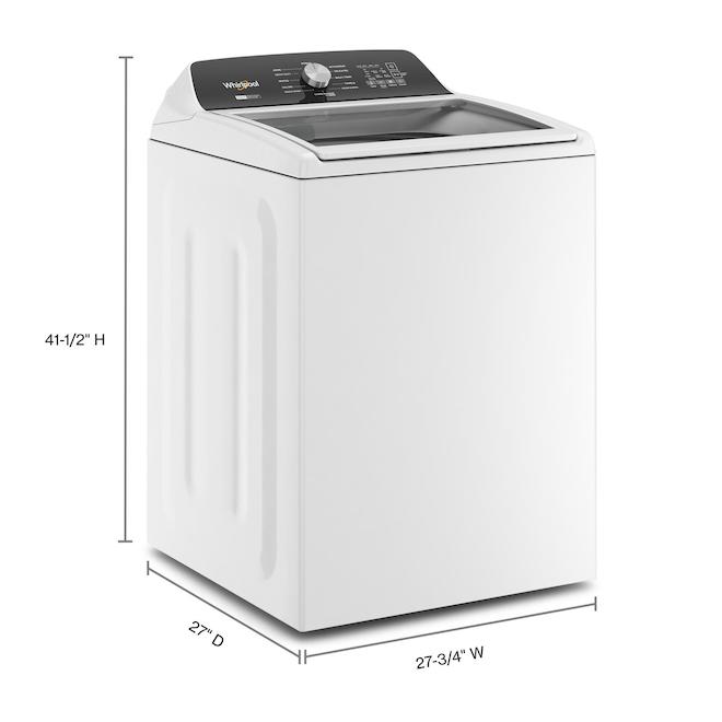 Whirlpool 5.4-Ft³ Top-Load Washer 2-in-1 Removable Agitator White