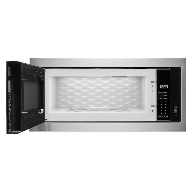 Whirlpool 1.1-cu. ft. Built-in Microwave with Slim Trim Kit - Stainless Steel