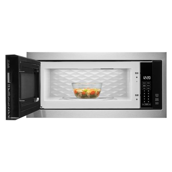 Whirlpool 1.1-cu. ft. Built-in Microwave with Slim Trim Kit - Stainless Steel