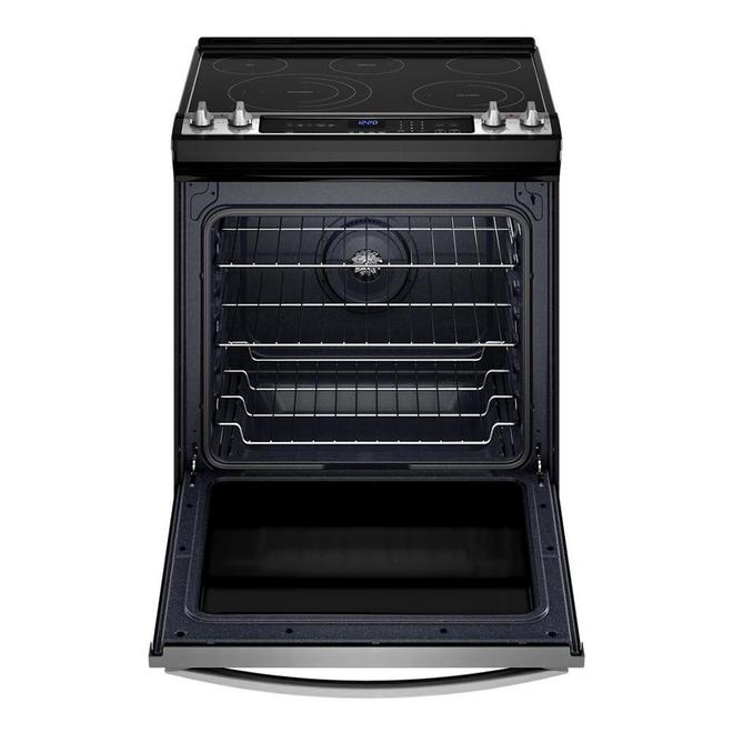 Cuisinière électrique encastrable de 30 po par Whirlpool 6,4 pi³ acier inoxydable four simple à friture à air 7-en-1