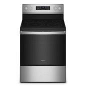 Whirlpool Ceramic Glass 5.3-Ft³ Self-Cleaning Air Fry Electric 5-in-1 Range Stainless Steel)
