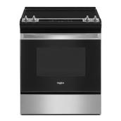 Whirlpool Smooth Surface 4 Elements Self-Cleaning Freestanding Electric Range (Stainless Steel) (30-in)