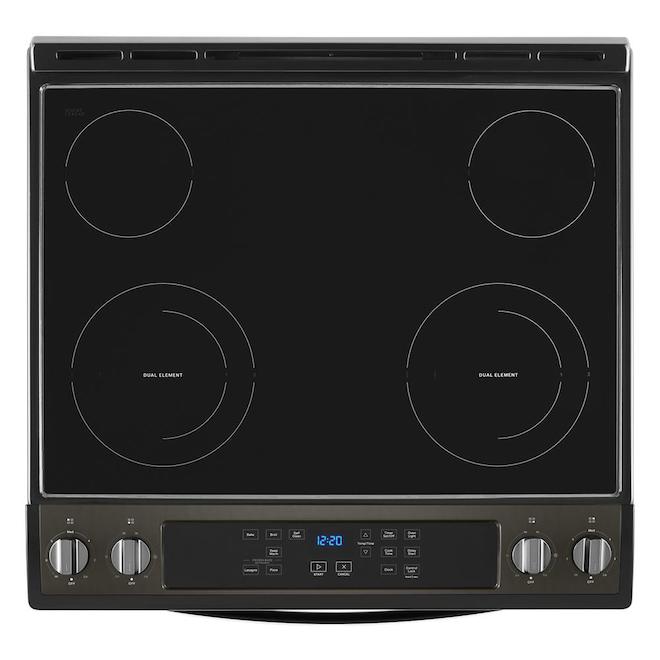 Whirlpool 4.8-cu ft Electric Freestanding Range - Black - Frozen Bake