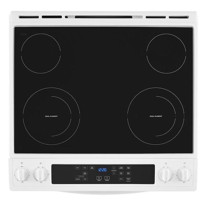 Whirlpool White Freestanding Electric Range - Frozen Bake Technology