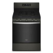 Whirlpool 5.0-cu ft 5-in-1 Freestanding Gas Range - Black Stainless Steel - 30-in