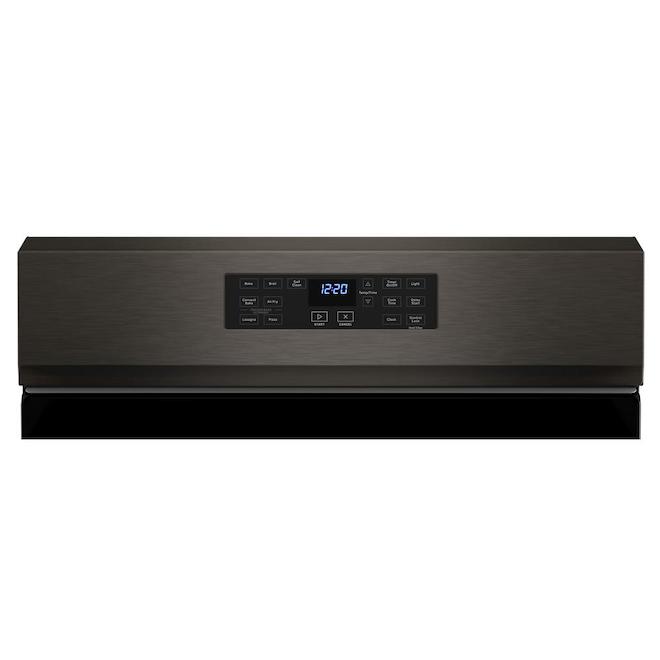 Cuisinière à gaz autoportante 5-en-1 de 5,0 pi³ Whirlpool, acier inoxydable noir, 30 po