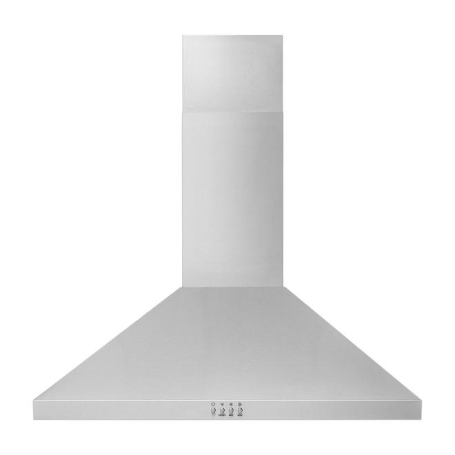 Whirlpool 30-in Stainless Steel Wall-Mount Range Hood - 3 Speeds - LED Light