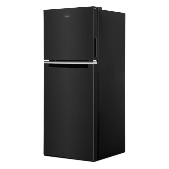 WHIRLPOOL Whirpool 11 6 Cu Ft Black Top Freezer Refrigerator 24 In   30006729b L 