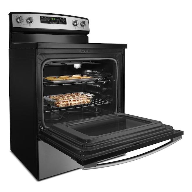 Amana Electric Range 30-in with Self-Clean Option Stainless Steel