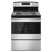 Amana 30-in Electric Range with Bake Assist Temps in Stainless Steel