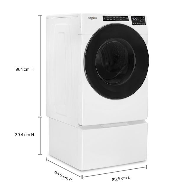 Whirlpool 5.8-cu ft Front Load Washer - Quick Wash - White WFW6605MW | RONA