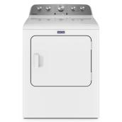 Maytag 7 cu. ft. Side Swing Door - Portable Vented Gas Dryer with Steam-Enhanced Cycles (White)