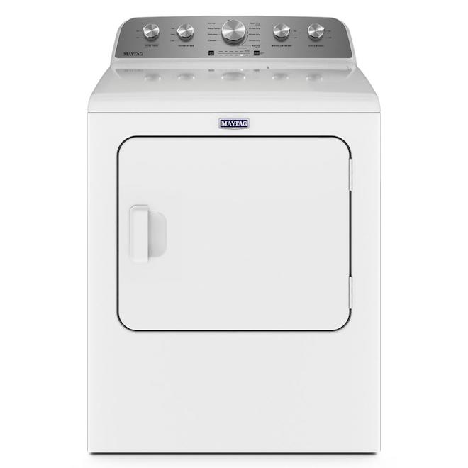 Sécheuse électrique à porte battante 7 pi³ Maytag blanche