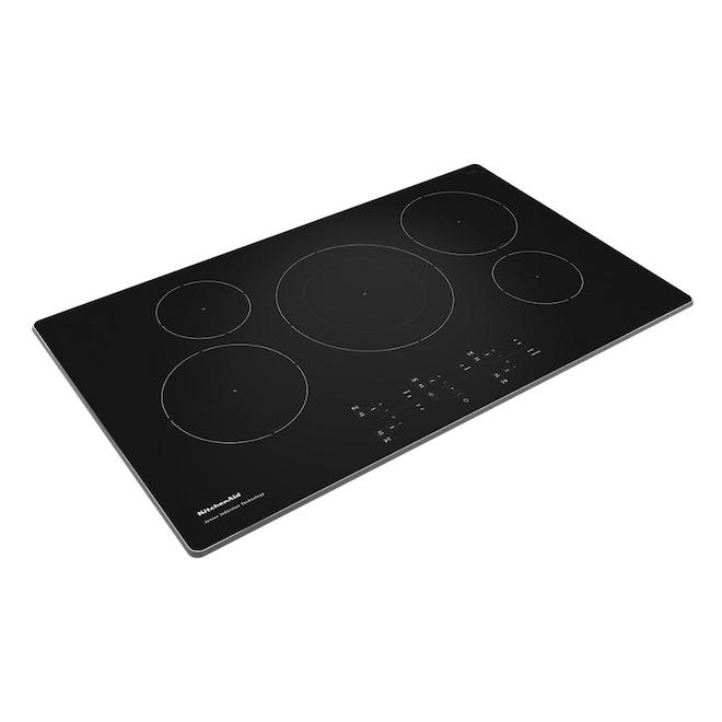KitchenAid 30-in - 5 Elements - Stainless Steel Induction Cooktop (Common:36-in; Actual: 29.56-in)
