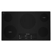 KitchenAid 5 Elements - Black Smooth Surface with Touch-Activated Controls Electric Cooktop (Common:36-in)