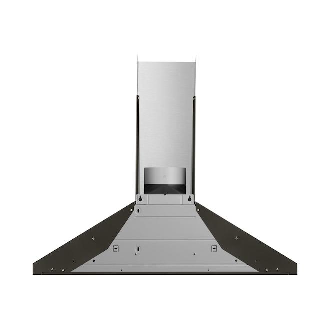 Whirlpool 36in Chimney Wall Mount Range Hood Stainless Steel