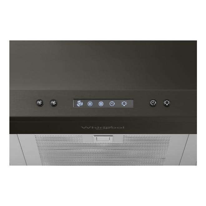 Whirlpool 36in Chimney Wall Mount Range Hood Stainless Steel