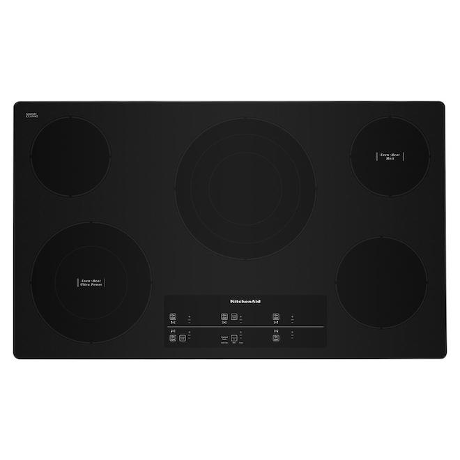 KitchenAid 36-in Touchpad Electric Cooktop - Stainless Steel