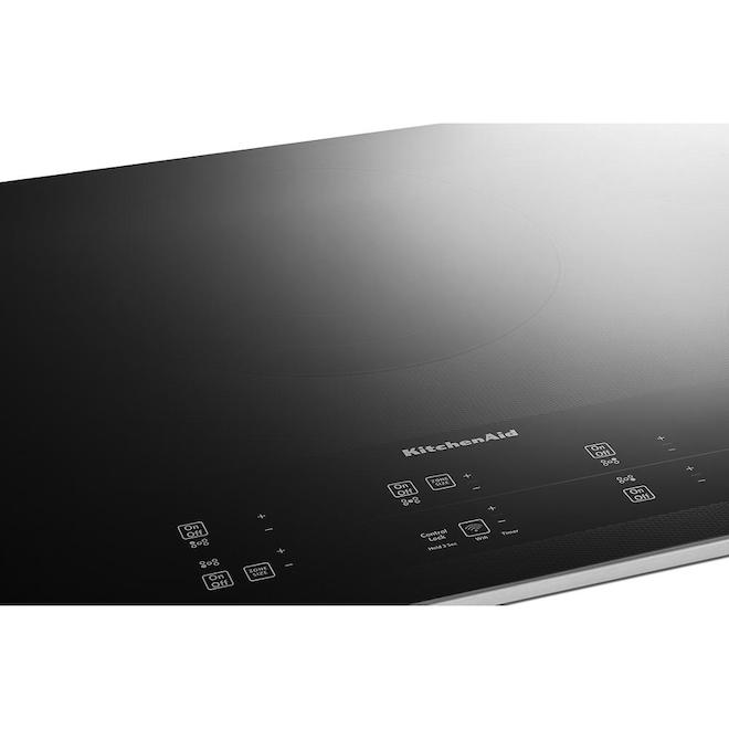 KitchenAid 36-in Touchpad Electric Cooktop - Stainless Steel