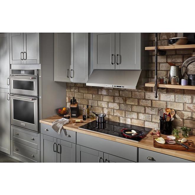 KitchenAid 36-in Touchpad Electric Cooktop - Stainless Steel