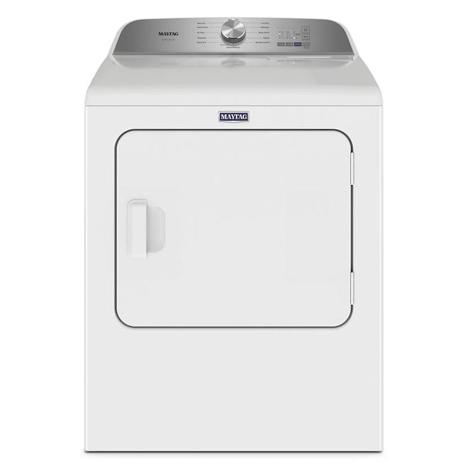 Sécheuse au gaz de 7 pi³ Pet Pro par Maytag, blanc